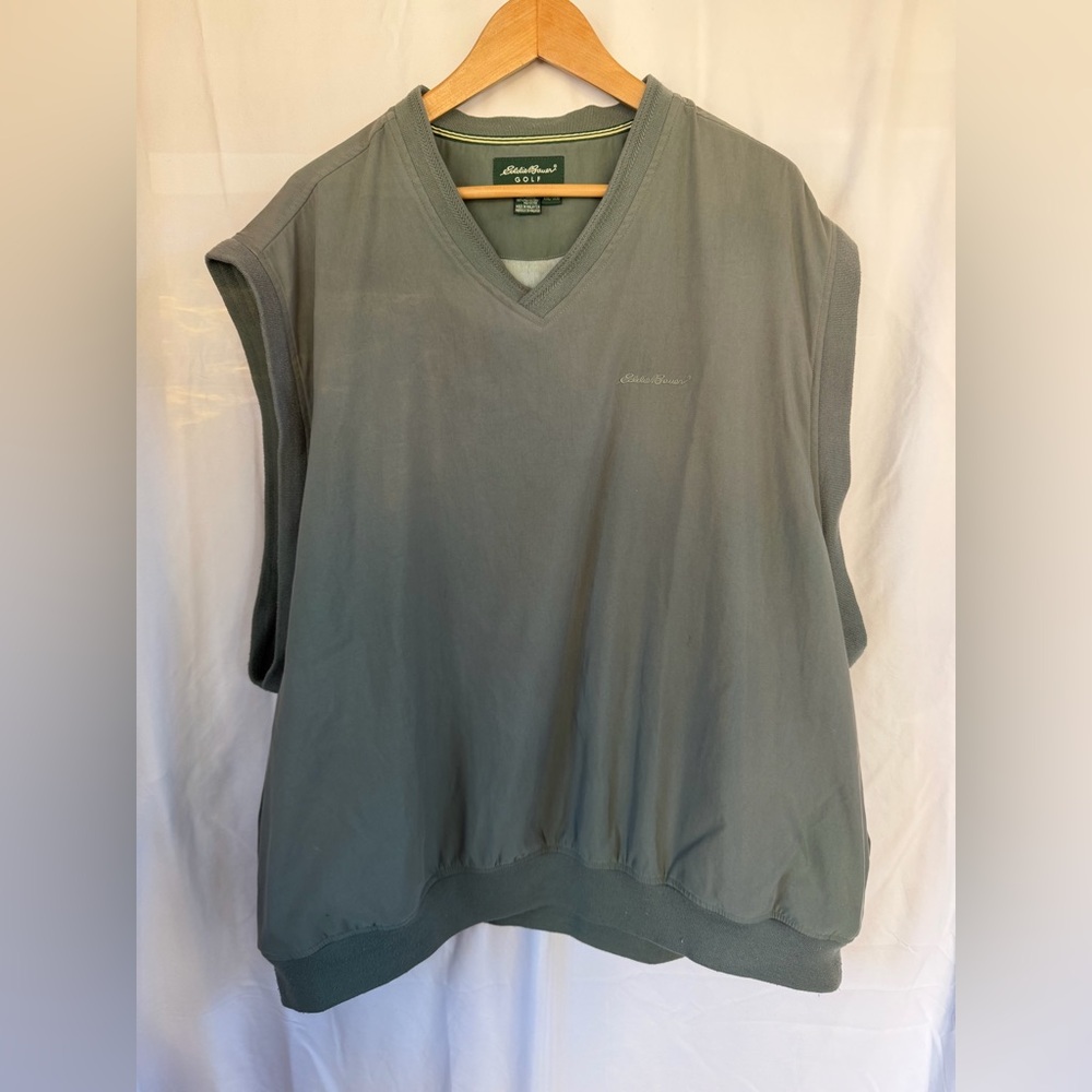 Men’s XXXL Eddie Bauer Golf Dark Green Logo Vest